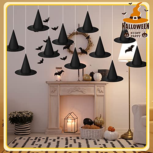SATINIOR Halloween Witch Hat Decorations Hanging Hats for Ceiling - 24/Classic