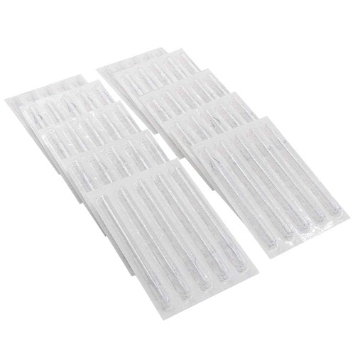 Autdor 100PCS Mixed Long Disposable Tattoo Tips Tubes for 3RL 5RL 7RL 9RL 3RS 5RS 7RS 9RS 5M1 7M1 Tattoo Needles Tips Round Magnum for Tattoo Supplies