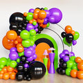 Halloween Balloon Arch Kit - 134pcs Black, Orange, Purple, Green Variations