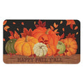 Autumn Welcome Door Mat - Fall Pumpkin Design, 30x17 Inch, Non Slip, Indoor Outdoor