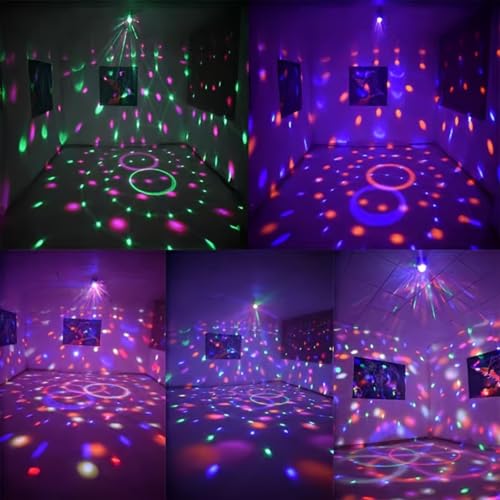 Disco Ball Light Party Decorations, RGB Strobe & Effect Lighting for Indoor Events