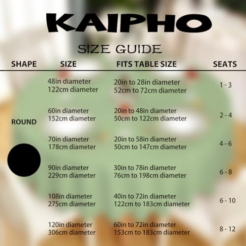 Sage Green Waterproof Round Tablecloth 90 Inch - Washable & Stain-Resistant