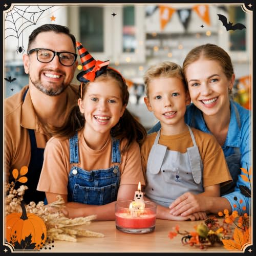 Halloween Scented Candle Gift Set with Ghost & Walking Dog Design