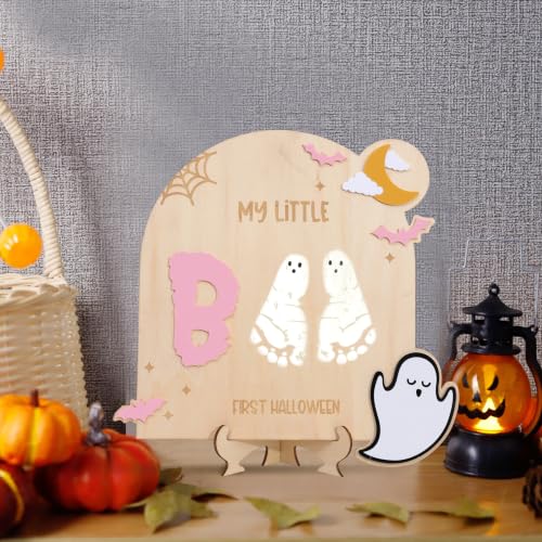 First Halloween Baby Wood Sign - Milestone Keepsake for Nursery & Photos
