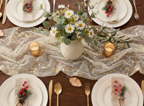 Rose Gold 6-Pack 10FT Glitter Table Runners for Weddings & Parties