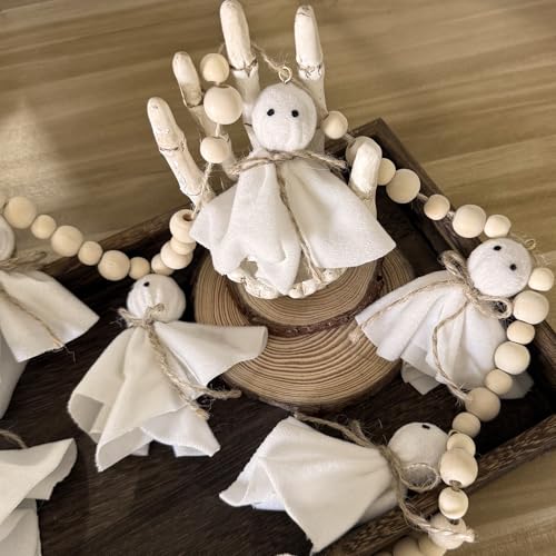 Halloween Ghost Garland 7.2ft Decorative Hanging Banner for Mantel & Wall