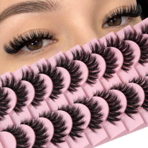 False Eyelashes Strips U2 (6-13mm) - Wispy Fluffy Cat Eye Lashes for Daily Makeup