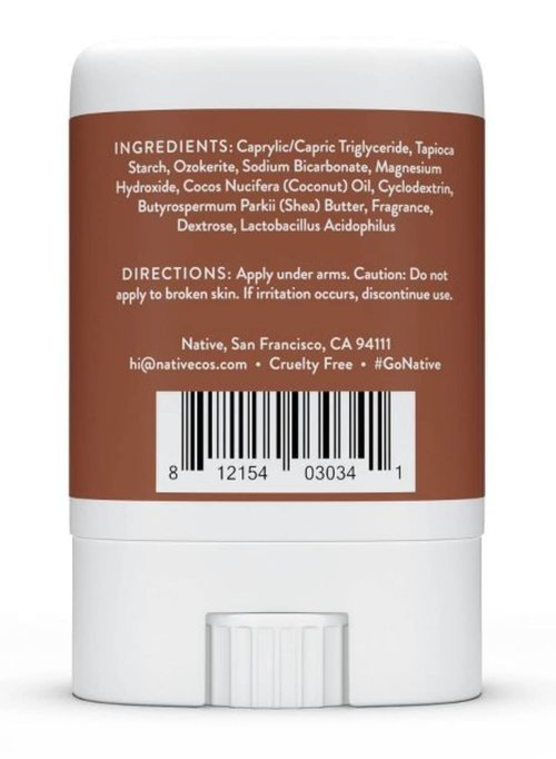 Skiennix Coconut & Vanilla Mini Deodorant - Travel Size, Long-Lasting Freshness