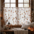2-Pack White Tier Curtains for Window 52x36 Inches - Bat Ghost Pumpkin Halloween Decor Variation of THIS listing