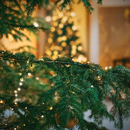 Warm White 300 LED Christmas String Lights 108ft with 8 Modes & End-to-End Connectable