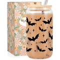 Halloween Bat Gift Cup - Spooky Glass Coffee Mug for Bat Lovers & Halloween Decor