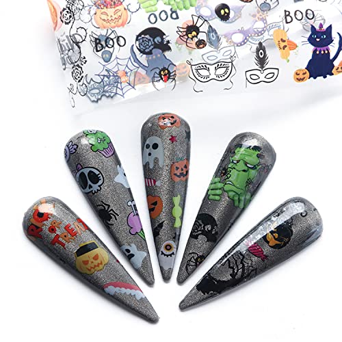 Halloween Kawaii Nail Foil Transfer Stickers - Sky Starry Design for Manicure