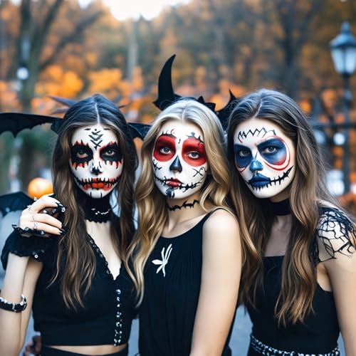 Red Face Paint Stick - Full Coverage, Portable for Halloween & Cosplay