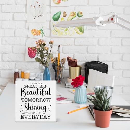 Beautiful Tomorrow Wooden Quote Sign - Inspirational Decor for Home & Office with Variation