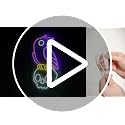 Purple Crow Neon Ghost Skull Sign for Wall Decor Gaming Man Cave Bar