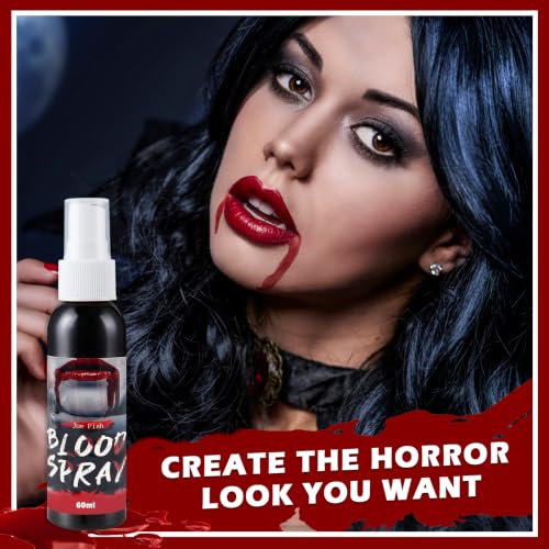 Dark Fake Blood Spray for Special Effects Halloween Makeup Washable Blood Splatter