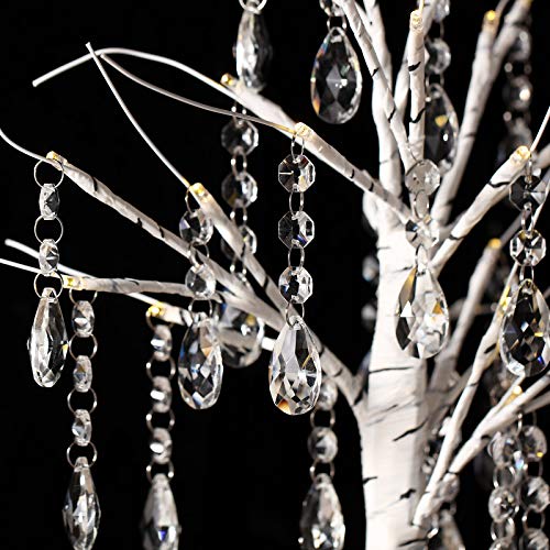 48-Piece Crystal Ornaments for Christmas Tree & Chandelier Decor - Beads & Pendants