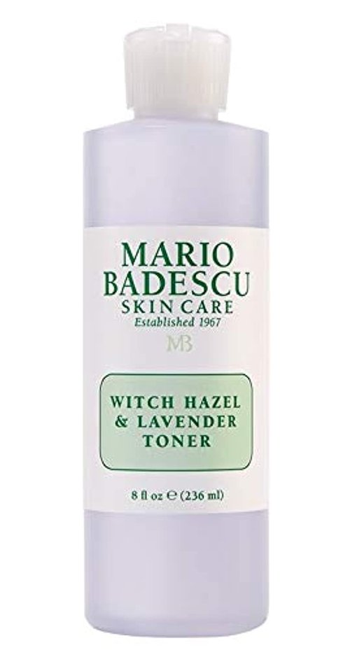 Mario Badescu Witch Hazel Facial Toner - Alcohol-Free, Lavender & Aloe Vera, 8 Fl Oz for Aging Skin
