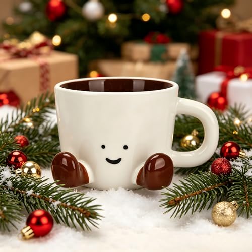 Chocolate Ceramic Coffee Mug 12.8oz - Cute Funny Office Mug for Women