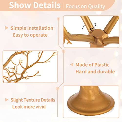 Gold Christmas Tree 2.5ft Artificial Display Branch for Wedding and Holiday Decor - Variation of THIS listing