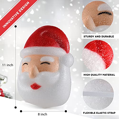 Santa Claus Porch Light Cover Set - 12 Inch Christmas Holiday Decoration, 2 Pack
