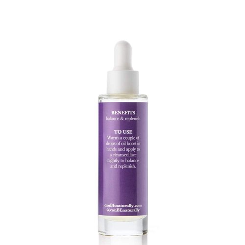 CANBE NATURALLY, I Can Be Vibrant Night Time Oil Boost, Facial Oil Serum w/Hemp Seed Oil & Cranberry Extract, Nourishing Face Oil for All Skin Types, Parabens, Sulfate & Phthalate Free (1 fl oz)