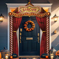 Halloween Circus Tent Banner Decorations - Creepy Carnival Party Backdrop