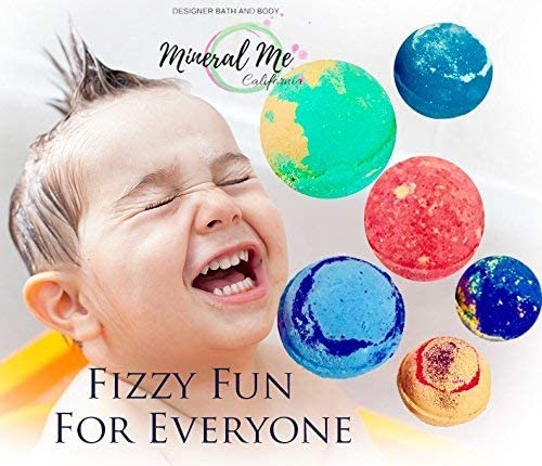 Bath Bombs for Kids with Surprise Inside - Organic, Gentle & Kid Friendly Bubble Bath Fizzies with Toys Inside. Spa Bath Fizz Balls Kit Fizzy Balls w/Rich Bubbles, Easter Gift for Boys, Girls, Kids