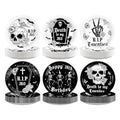 Death to My 20s Gothic Paper Plates - 9 Inch Dark Birthday Party Supplies