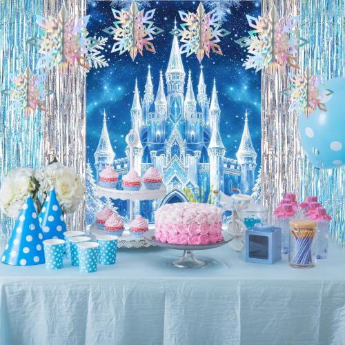 Halloween Trunk or Treat Car Decorations Kit Ice Snow Castle Theme