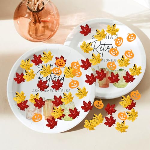 Fall Confetti for Table Decorations - Autumn Harvest Mix, 900 Pieces