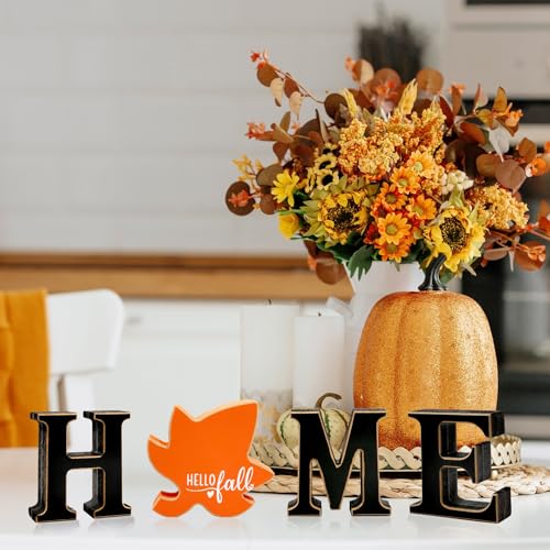 Interchangeable Wooden Home Sign with Seasonal Icons - Farmhouse Decor
