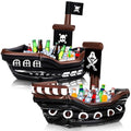 Inflatable Pirate Ship Drink Cooler - Classic Style, Large Capacity Summer Party