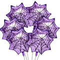 Spider Balloons Party Decorations - Purple 6 Pack for Halloween & Birthday