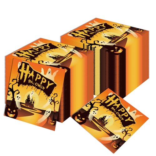 Halloween Paper Napkins Ghost Design for Party Decorations - Anor Wishlife
