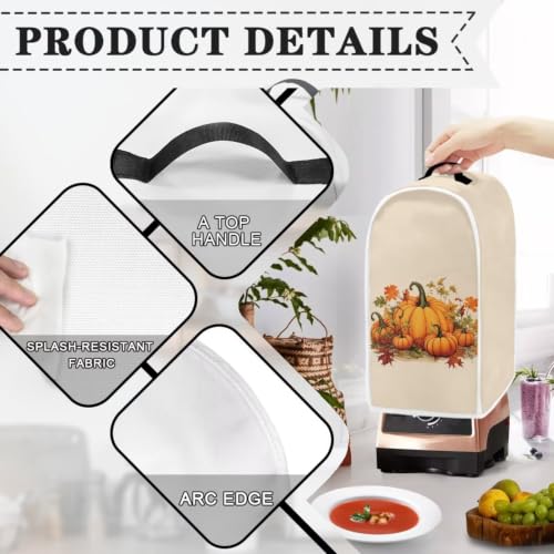 White Pumpkin Blender Cover Halloween Kitchen Decor for Blenders