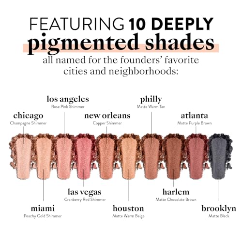 Mented Everynight Eyeshadow Palette Nude & Dark Shades - 17g