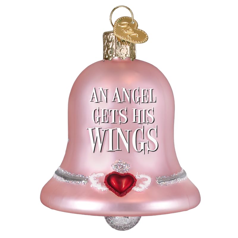 Every Time a Bell Rings Glass Christmas Ornament - Handcrafted Holiday Decor