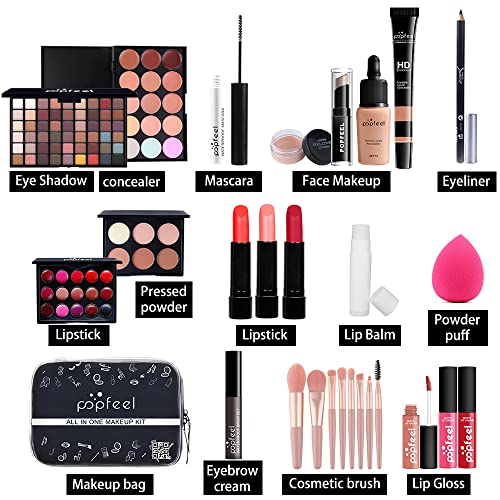 All-in-One Makeup Kit for Women - Eyeshadow, Lipstick, Foundation & More KIT019