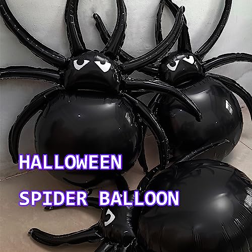 3 Pack Halloween Spider Foil Balloons 32.5 Inch Party Decorations