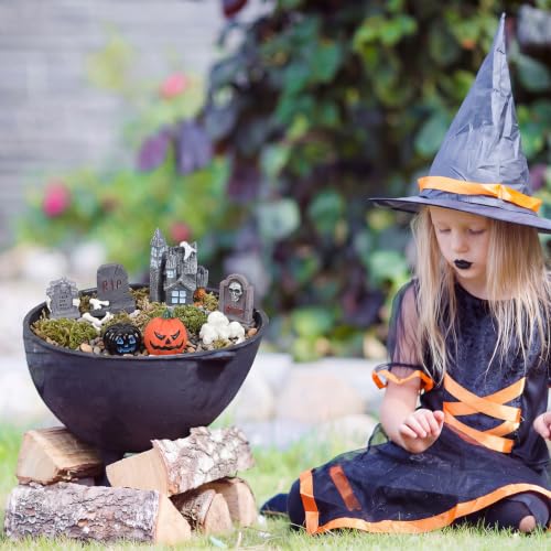 Halloween Fairy Garden Miniature Decor Set with Tombstones & Spooky Figures