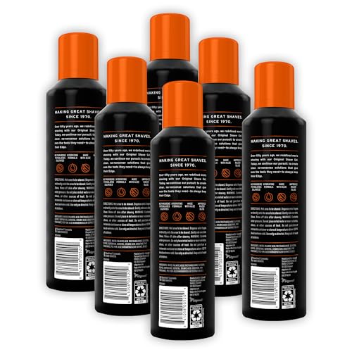 Edge Shaving Gel for Men, Sensitive Skin with Aloe, (6 Pack) - Shave Gel For Men That Moisturizes, Protects and Soothes To Help Reduce Skin Irritation