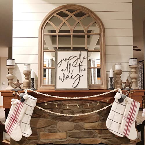 Farmhouse Wooden Beaded Garland - Pumpkin Accent, 86 Inch Size 3