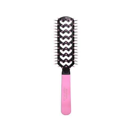 **Cricket Static Free Fast Flo Hair Brush - Detangling & Styling for All Hair Types | Light Pink**