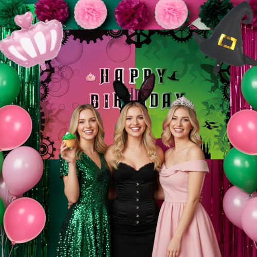 Magical Enchanted Birthday Party Decorations Kit with Balloons, Foil Hat & Crown