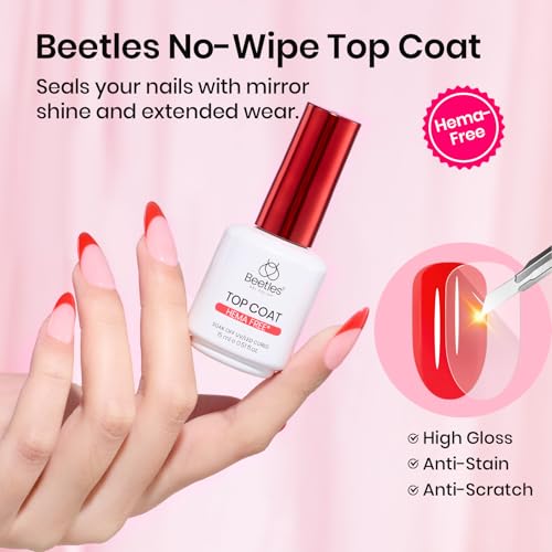 Beetles Gel Base and Top Coat Set 2Pcs 15ml - Clear F-Variation