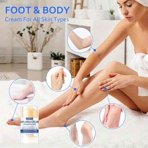 60% Urea Foot Cream Stick for Cracked Heels & Dry Skin - Moisturizing Balm