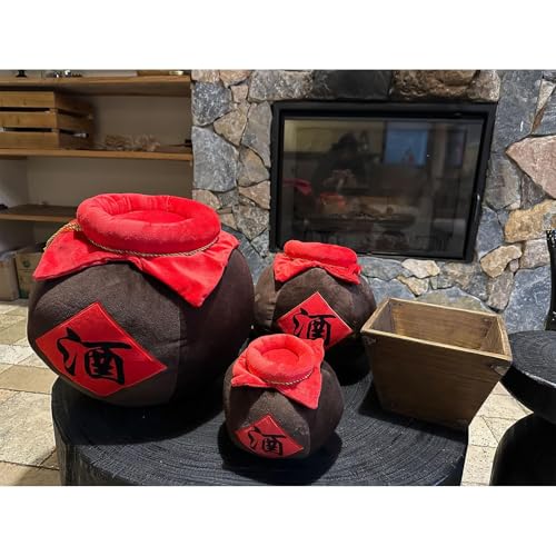 9.5 Inch Wine Jar Plush Pillow - Cute Wine Urn Shape Sofa & Home Decor