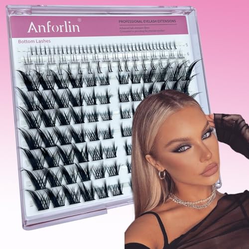 Fox Eye Lash Clusters with Bottom Lashes - 158 PCS, Curly & Wispy, Left & Right Set - Variation 02-Fox Eye