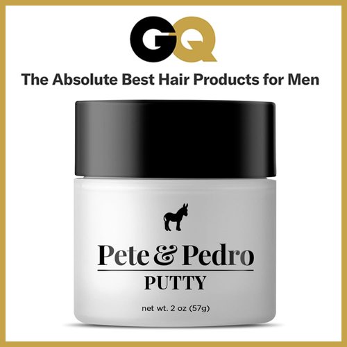 Pete & Pedro Hair Putty - Strong Hold Matte Finish Clay for Men | Ideal for Medium & Short Hairstyles, 2 oz.